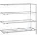 Metro AN566BR Super Erecta Brite Wire Stationary Add-On Shelving Unit - 24" x 60" x 63" Main Thumbnail 1