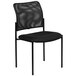 Flash Furniture GO-515-2-GG Black Mesh Comfortable Stackable Steel Side Chair Main Thumbnail 1