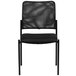 Flash Furniture GO-515-2-GG Black Mesh Comfortable Stackable Steel Side Chair Main Thumbnail 2