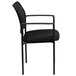 Flash Furniture GO-516-2-GG Black Mesh Comfortable Stackable Steel Side Chair with Arms Main Thumbnail 3