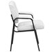 Flash Furniture BT-1404-WH-GG White Leather Executive Side Chair with Black Frame Finish Main Thumbnail 3