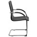 Flash Furniture BT-509-BK-GG Black Vinyl Side Chair with Chrome Sled Base Main Thumbnail 3