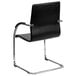 Flash Furniture BT-509-BK-GG Black Vinyl Side Chair with Chrome Sled Base Main Thumbnail 4