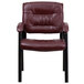 Flash Furniture BT-1404-BURG-GG Burgundy Leather Executive Side Chair with Black Frame Finish Main Thumbnail 2