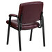 Flash Furniture BT-1404-BURG-GG Burgundy Leather Executive Side Chair with Black Frame Finish Main Thumbnail 4