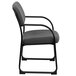 Flash Furniture BT-508-GY-GG Gray Fabric Executive Side Chair with Sled Base Main Thumbnail 3