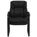 Flash Furniture GO-1156-BK-GG Black Microfiber Executive Side Chair with Sled Base Main Thumbnail 2