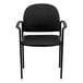 Flash Furniture BT-516-1-VINYL-GG Black Vinyl Stackable Side Chair with Arms Main Thumbnail 3