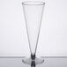 Visions 6 oz. Heavy Weight Clear 2-Piece Plastic Cone Champagne Flute - 120/Case Main Thumbnail 3