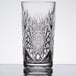 A Libbey cooler glass with a Hobstar design.