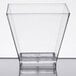 Choice 2 oz. Clear Square Plastic Shot Glass - 40/Pack Main Thumbnail 3