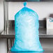Choice 10 lb. Blue Heavy Duty Plastic Ice Bag   - 1000/Case Main Thumbnail 1