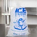 Choice 10 lb. Clear Wicketed Ice Bag with Ice Print - 1000/Case Main Thumbnail 1