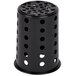 Steril-Sil RP-25-BLACK Black Perforated Plastic Flatware Cylinder Main Thumbnail 4