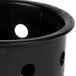 Steril-Sil RP-25-BLACK Black Perforated Plastic Flatware Cylinder Main Thumbnail 5