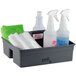 Lavex Janitorial Large Cleaning Caddy, 3-Compartment Gray, 15.25L x 13.25W Main Thumbnail 4