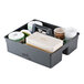 Lavex Janitorial Large Cleaning Caddy, 3-Compartment Gray, 15.25L x 13.25W Main Thumbnail 1
