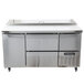 Continental Refrigerator CPA60-D 60" Customizable Pizza Prep Table with Two Drawers, One Full Size, and One Half Door Main Thumbnail 3