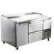 Continental Refrigerator CPA60-D 60" Customizable Pizza Prep Table with Two Drawers, One Full Size, and One Half Door Main Thumbnail 1