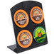 Cal-Mil 3485-4-13 4 Slot Plastic Single Serve Coffee Pod Holder - 4 1/2" x 2" x 5 1/4" Main Thumbnail 6