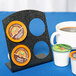 Cal-Mil 3485-4-13 4 Slot Plastic Single Serve Coffee Pod Holder - 4 1/2" x 2" x 5 1/4" Main Thumbnail 1