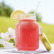 Monin 750 mL Premium Strawberry Flavoring / Fruit Syrup Main Thumbnail 1