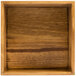 A Madera rustic pine square riser with a wood grain inside.