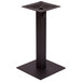 BFM Seating PHTB24SQBLU Margate Standard Height Outdoor / Indoor 24" Black Square Table Base with Umbrella Hole Main Thumbnail 1
