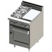Blodgett BR-2-12G-24 Natural Gas 2 Burner 24" Manual Range with Right Side 12" Griddle and Oven Base - 114,000 BTU Main Thumbnail 1