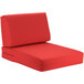 BFM Seating PH5102-CU5477 Aruba Logo Red Canvas Armchair Cushion Set Main Thumbnail 1