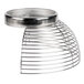 A stainless steel wire cone for the front of an Avantco mixer bowl.