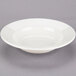 Choice 10 oz. Ivory (American White) Wide Rim Rolled Edge Stoneware Soup Bowl - 24/Case