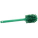 A green Carlisle Sparta Spectrum bottle cleaning brush with bristles.