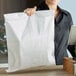 Duro 15" x 18" White Merchandise Bag - 500/Bundle Main Thumbnail 1