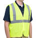 Cordova Lime Class 2 High Visibility Surveyor's Safety Vest with Hook & Loop Closure Main Thumbnail 1