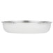A white Vollrath stainless steel water pan with a silver rim.