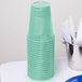 Creative Converting 318883 16 oz. Fresh Mint Green Plastic Cup - 240/Case Main Thumbnail 3