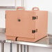 Cambro 1826MTC157 Camcarrier Coffee Beige Front Loading Insulated Tray / Sheet Pan Carrier for Full Size Pans Main Thumbnail 1