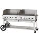 Crown Verity MCB-72WGP Natural Gas 72" Mobile Outdoor Grill with Wind Guard Package Main Thumbnail 1
