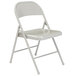 National Public Seating 902 Commercialine Gray Metal Folding Chair Main Thumbnail 2