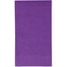 A purple rectangular Creative Converting guest towel with a white border.