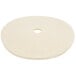 A beige circular Scrubble burnishing pad with a hole in the middle.
