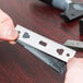 Unger ENB10 ErgoTec Ninja 4" Stainless Steel Premium Honed Glass Scraper Blade - 25/Pack Main Thumbnail 7