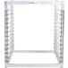 A Channel stainless steel sheet pan rack with 13 shelves.