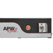 An APW Wyott 18" Calrod strip food warmer with buttons and switches on a rectangular box.