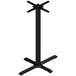 FLAT Tech KX2230 22" x 30" Black Self-Stabilizing Cast Iron Bar Height Table Base Main Thumbnail 1