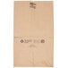 Duro 20 lb. Shorty Brown Paper Bag - 500/Bundle Main Thumbnail 3