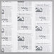 American Metalcraft PPRN1616 16" x 16" White Newspaper Print Deli Sandwich Wrap Paper - 1000/Pack Main Thumbnail 2