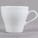 Tuxton BPF-0808 8 oz. Porcelain White Europa China Cappuccino Mug - 24/Case Main Thumbnail 1