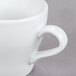Tuxton BPF-0808 8 oz. Porcelain White Europa China Cappuccino Mug - 24/Case Main Thumbnail 4